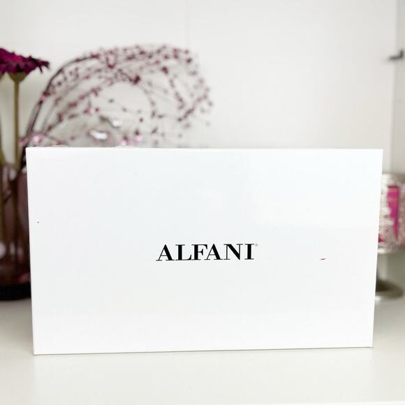 Alfani Sunset Black Rhinestone Pointed Toe Ankle Strap Stiletto Pumps Size 8 M - Picture 10 of 10